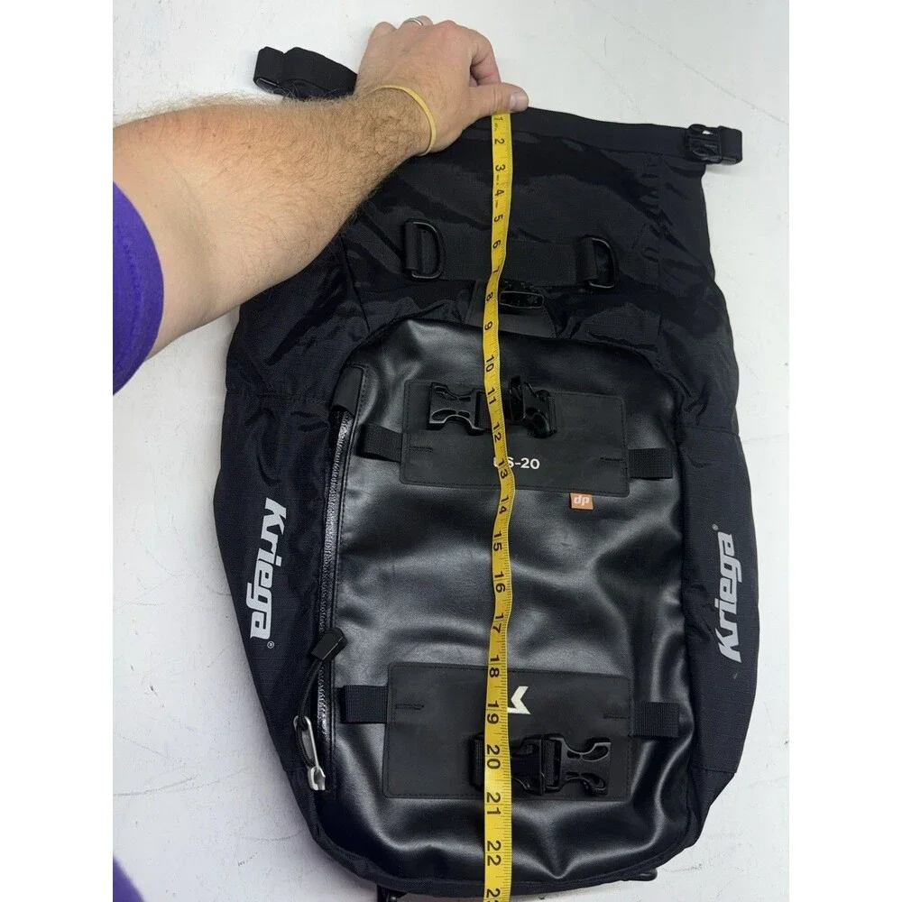 Kriega US-20 Drypack Soft Motorcycle Luggage Bag W/ Straps